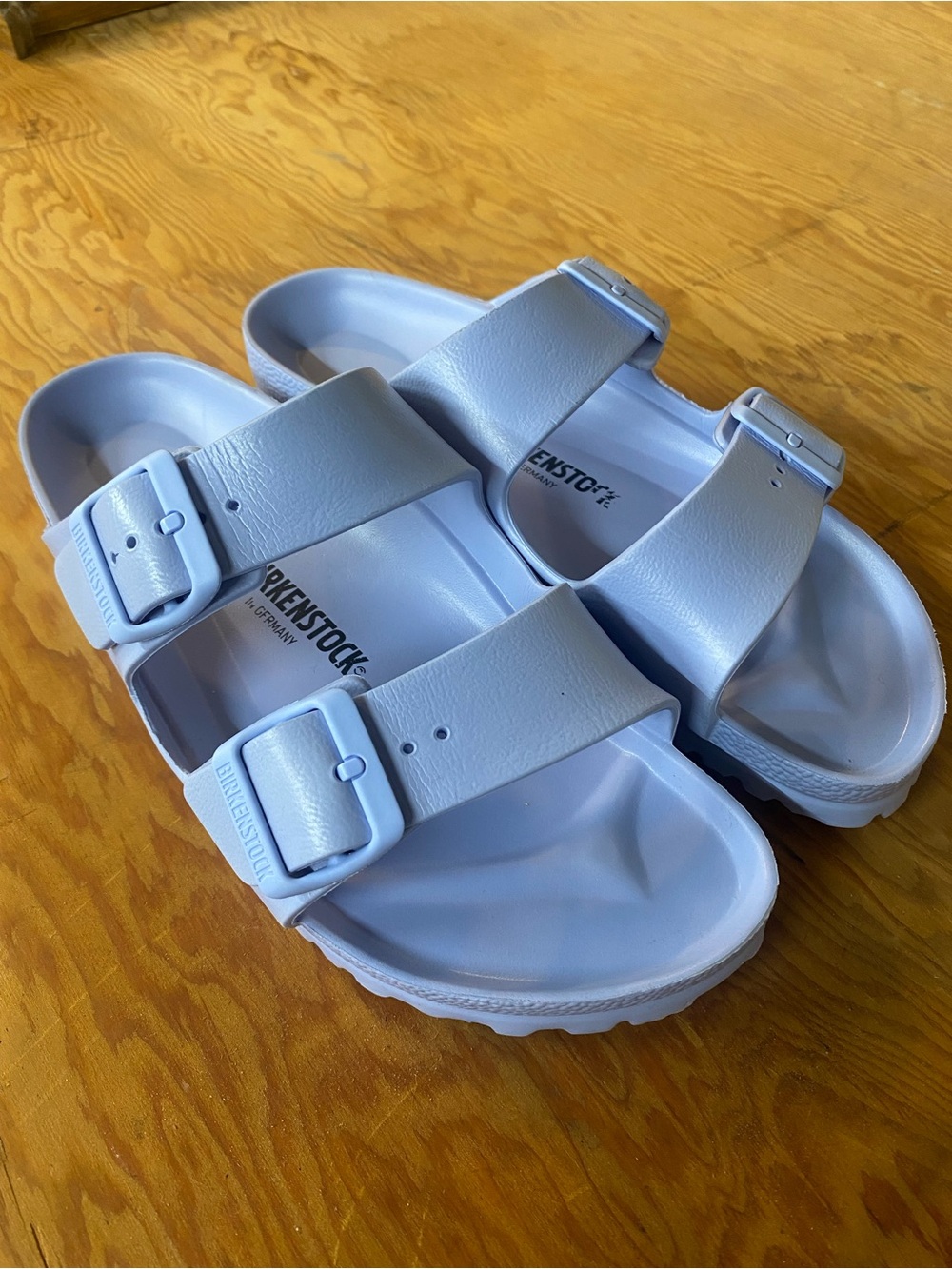 Birkenstock Arizona EVA Pale Blue Double Strap Sandals